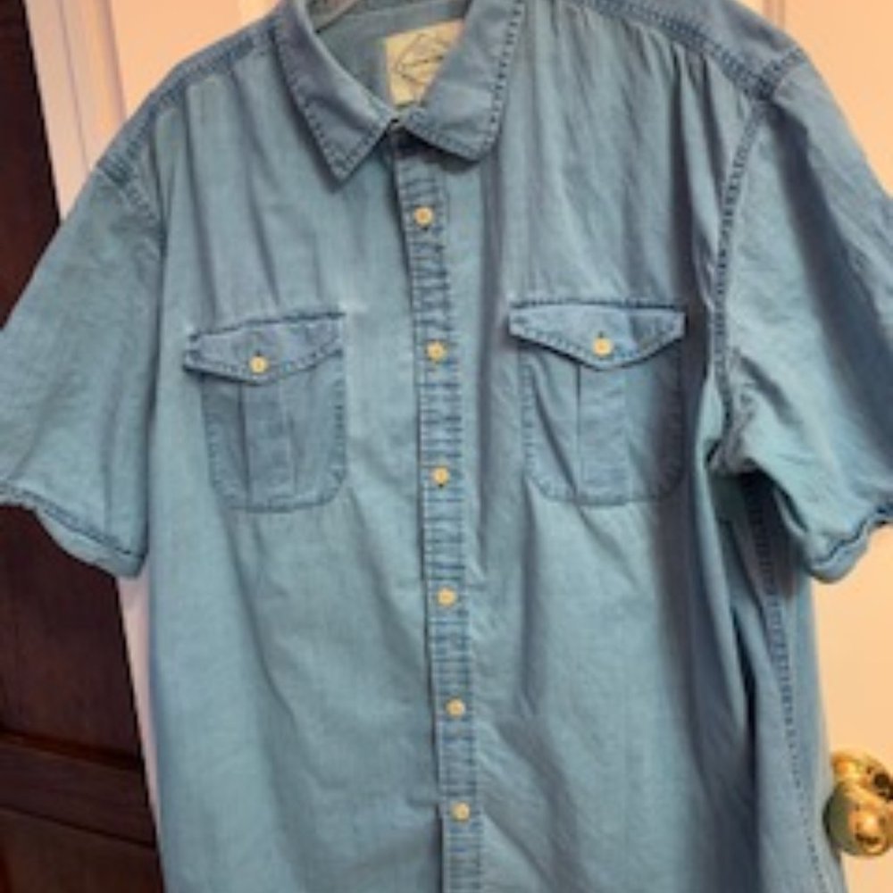 Soft washed denim Men's Shirt